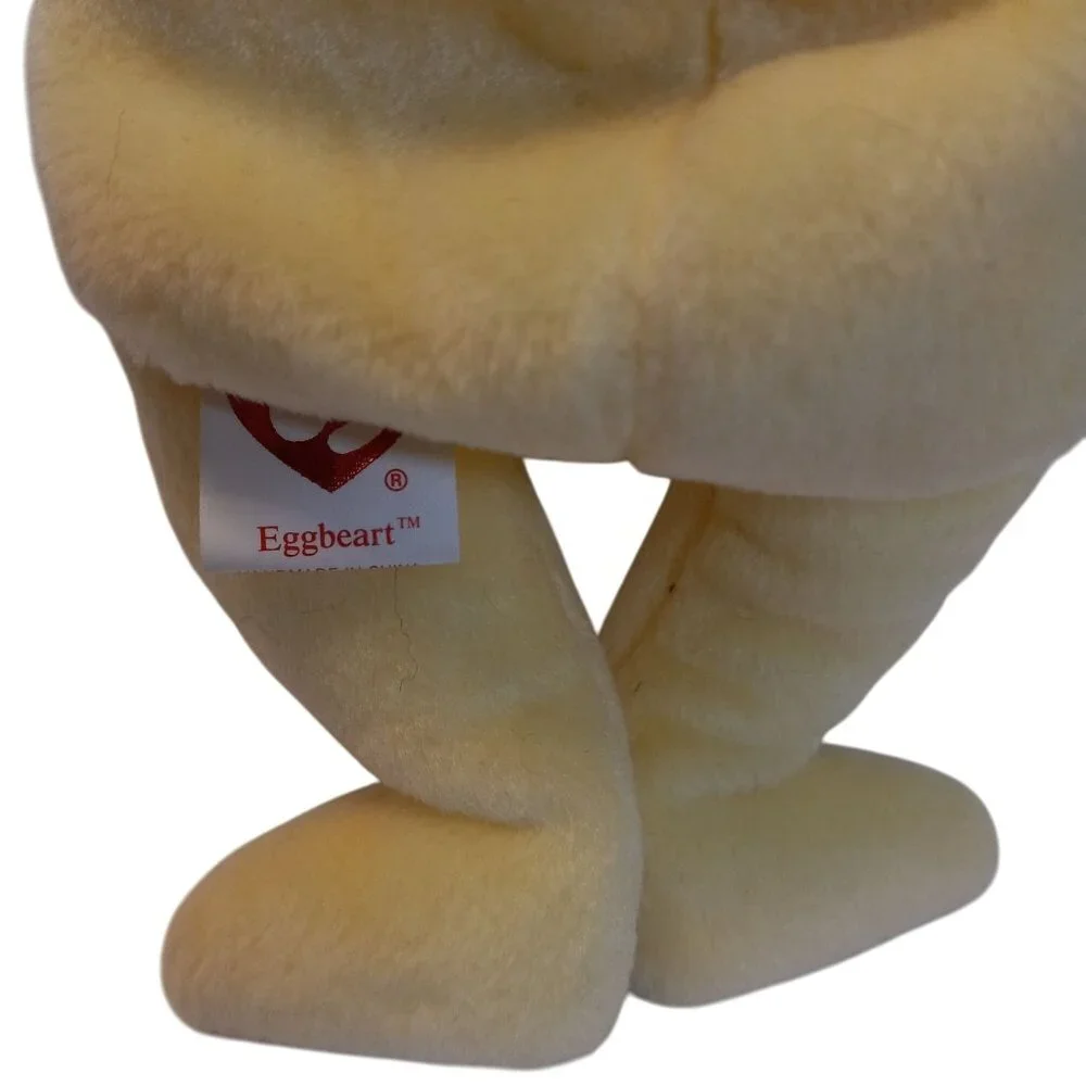 Ty Beanie Babies Bear Eggbeart Stuffed Plush 2004 Easter Yellow Ribbon Egg NEW - Picture 10 of 10